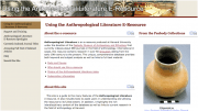 Anthropological Literature E-Resource